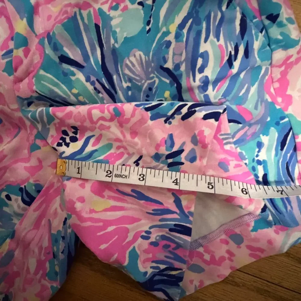 Lilly Pulitzer Callahan Shorts Minty Fresh Fansea coral reef 5 inseam sz 2 summr